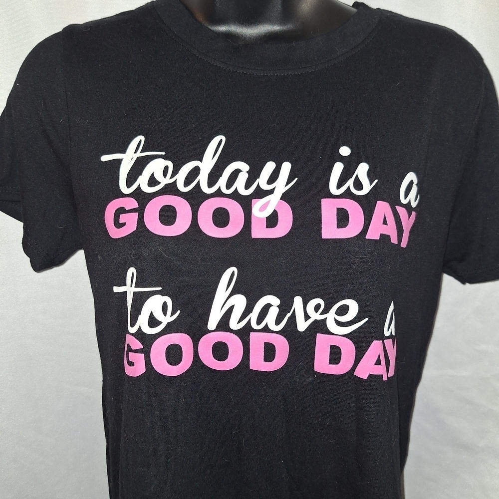 Black and Pink Graphic Tee